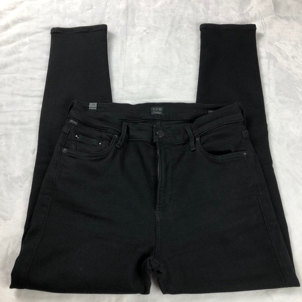 Citizens of Humanity Rocket Crop High Rise Skinny Pants in Black